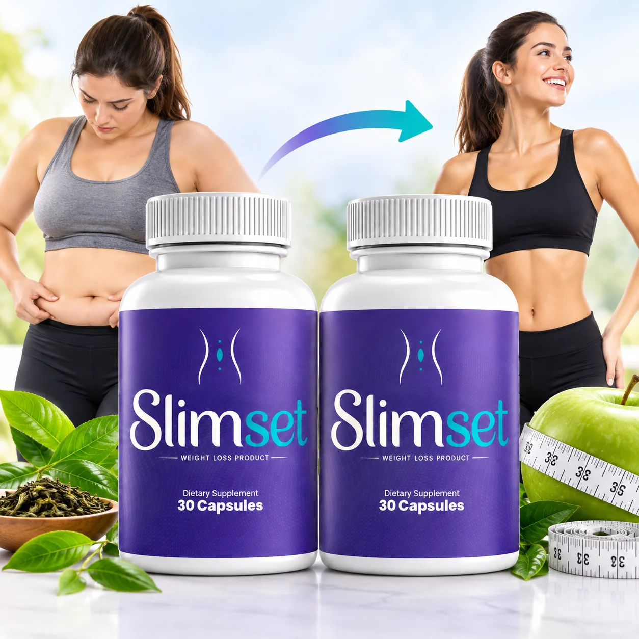 SlimSet Weight Management and Metabolism Support Dietary Supplement